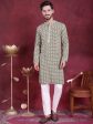 Jompers Men s Sequins Embroidered Kurta with Pyjama - Mehndi Online