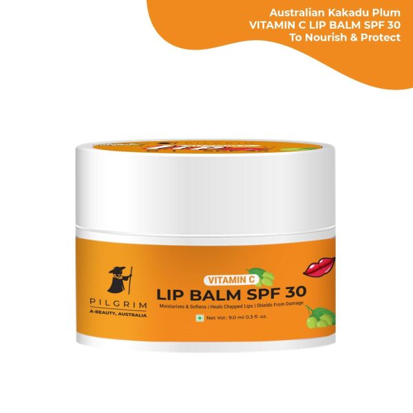 Pilgrim Vitamin C Lip Balm SPF 30 with Australian Kakadu Plum & Shea Butter For Smooth Soft Lips, Soothing & Hydrating Dry & Chapped Lips Discount