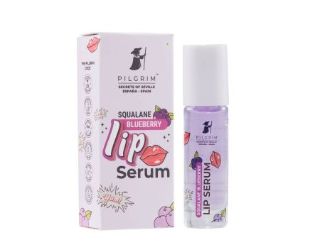 Pilgrim Spanish Lip Serum (Blueberry) with Roll-on For Visibly Plump Lips, Hydrating Lip Serum For Dark Lips For Discount