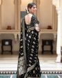 Malishka Cotton Silk Jacquard Rich Pallu Saree With Blouse Piece - Black Supply