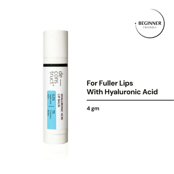 Deconstruct Hyaluronic Acid Lip Balm With 1% Cupuacu Butter - For Fuller lips, Dry Lips, Reduces Flakiness Discount