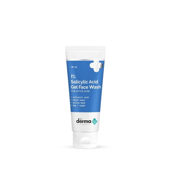 The Derma Co 1% Salicylic Acid Gel Face Wash For Active Acne on Sale