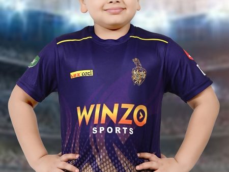 Baesd Boys Sports Round Neck Printed Cricket Jersey IPL, T20 T-shirt Online Sale