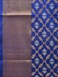 Blue Uppada Silk Handloom Saree with All Over Jamdani Design - Global Threads For Cheap