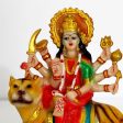 Tied Ribbons Nav Durga Devi Sherawali Mata Murti Statue For Cheap