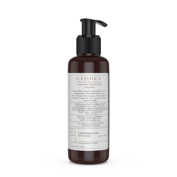 Sadhev Ayurvedic Magnolia Shower Oil Discount