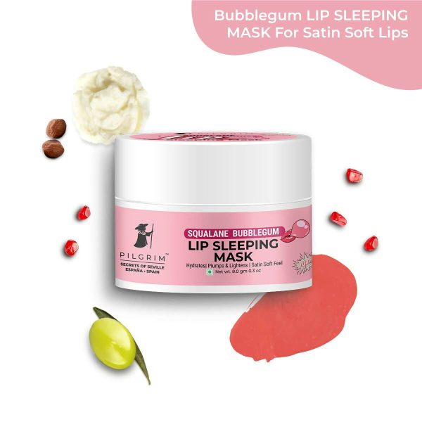 Pilgrim Spanish Lip Sleeping Mask (Bubblegum) with Shea Butter & Pomegranate For Hydrated & Soft Lips Cheap