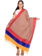 Multicolor Pochampally or Ikat Cotton Handloom Dupatta - Global Threads Online