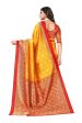 Vamika Yellow Printed Art Silk Saree Online Sale