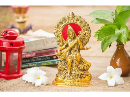 Articia Metal Goddess Saraswati Idol Sale