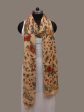 Cream Kalamkari Hand Painted Chiffon Dupatta with Dashavatar Design - Global Threads Cheap