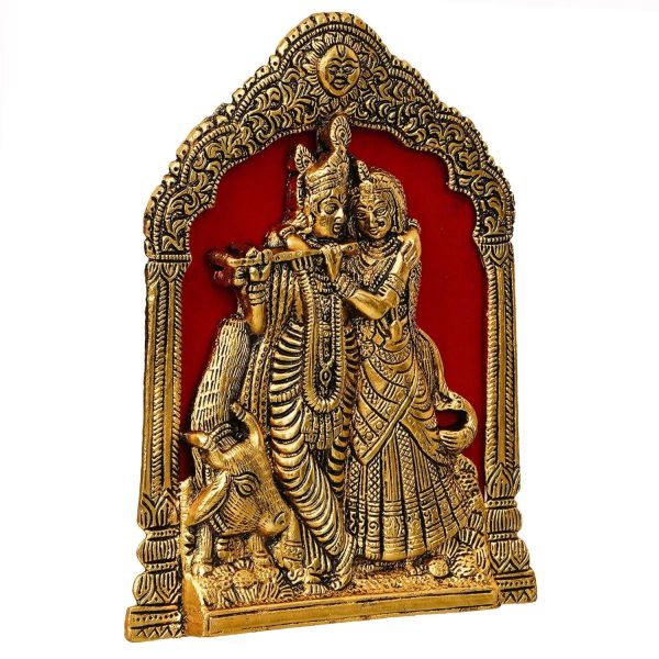 Webelkart Premium Metal Radha Krishna Idol Supply