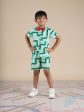 Snakes and Ladders Boys Green Table Print Shirt and Boxer Sets from Siblings Collection Hot on Sale