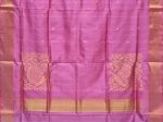 Baby Pink Uppada Silk Handloom Saree with Corner Mango Pallu Design - Global Threads For Cheap