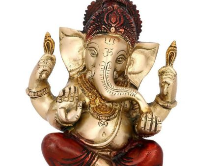 Collectible India Brass Ganesh Ganesha Murti Idol Discount