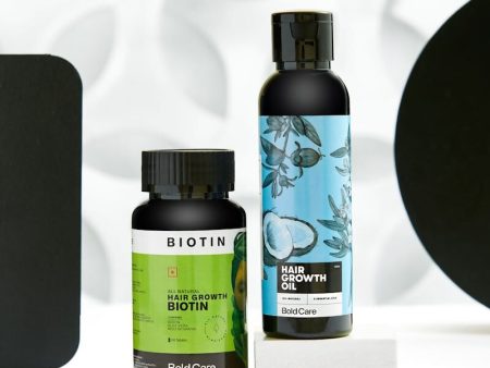 Bold Care Hair Growth Oil + Biotin Supplements Combo Online Hot Sale