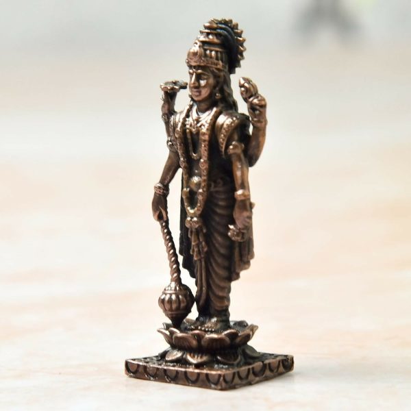 Copper Idols India - By Bhimonee Decor , Copper Vishnu Idol Online Sale