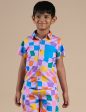 Snakes and Ladders Boys Multi Color Rotary Print Shirt from Siblings Collection For Discount