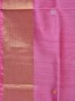 Baby Pink Uppada Silk Handloom Saree with Corner Mango Pallu Design - Global Threads For Cheap