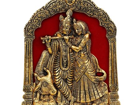 Webelkart Premium Metal Radha Krishna Idol Supply