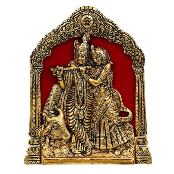 Webelkart Premium Metal Radha Krishna Idol Supply