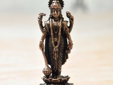 Copper Idols India - By Bhimonee Decor , Copper Vishnu Idol Online Sale