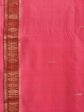 Baby Pink Khadi Cotton Handloom Saree with Doby Border and Zari Strips Pallu Design - Global Threads For Cheap