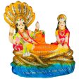 Blissful Polymer Unbreakable Action Lord Vishnu Laxmi Idol Cheap