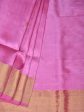 Baby Pink Uppada Silk Handloom Saree with Corner Mango Pallu Design - Global Threads For Cheap