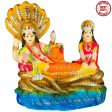 Blissful Polymer Unbreakable Action Lord Vishnu Laxmi Idol Cheap