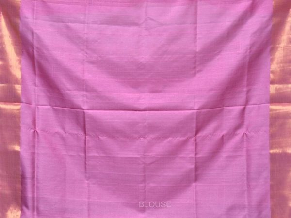 Baby Pink Uppada Silk Handloom Saree with Corner Mango Pallu Design - Global Threads For Cheap