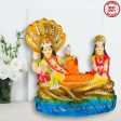 Blissful Polymer Unbreakable Action Lord Vishnu Laxmi Idol Cheap