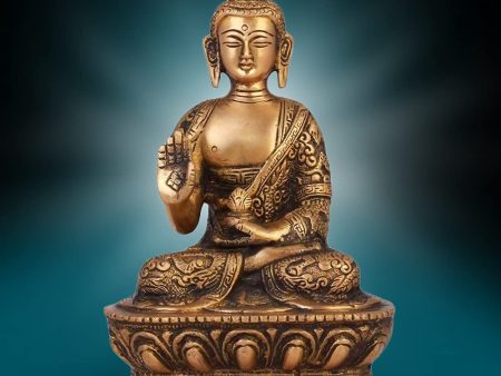 Artvarko Brass Buddha Idol For Discount